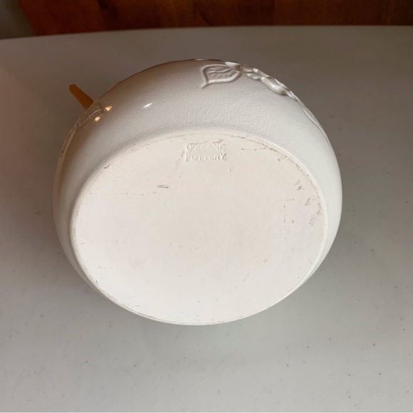 O’Keane Pottery Hand Made Oriental Candle Basket Lamp With Bamboo Handle - Picture 4 of 5